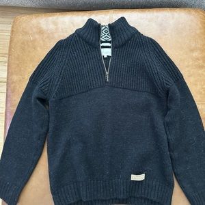 Peregrine Wool Zip Neck Sweater